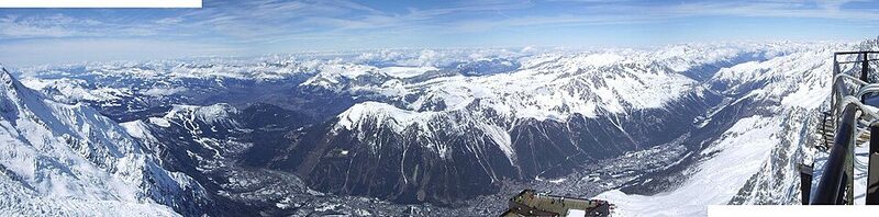 Panorama di Chamonix-Mont-Blanc